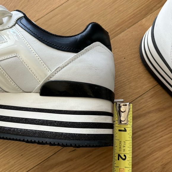Hogan white leather platform sneakers Size 8 - Picture 10 of 10